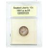 1891-P Seated Liberty Dime USCG AU58