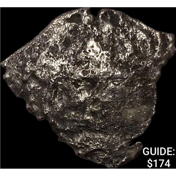 1500s-1600s Spanish Colonial Silver Cob NEARLY UNCIRCULATED