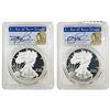 Image 1 : [2 Coins]2018/2019-W Silver Eagle PCGS PR70 DCAM