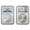 Image 1 : [2 Coins]2010-2017 Silver Eagle NGC MS69/70