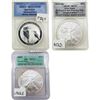 [3 Coins]2007-2017 U.S&Austailia Silver Dollar Set ANACS/ICG MS70