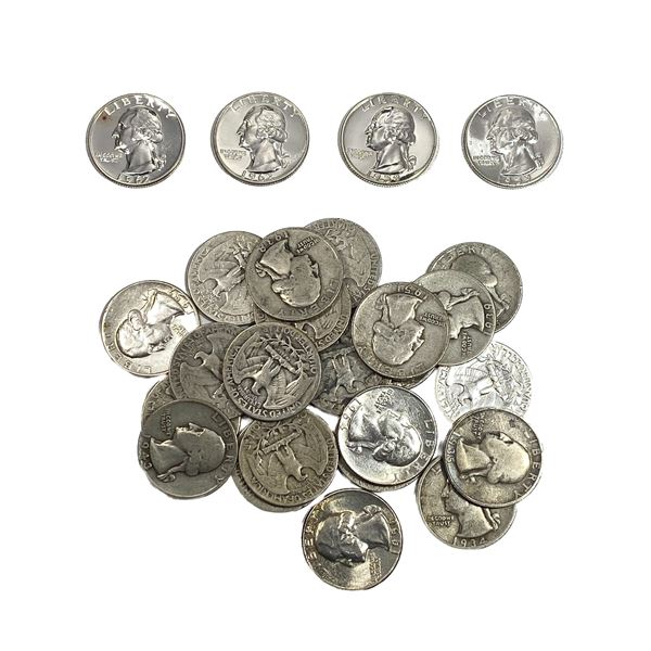 [27 Coins]1934-1962 Washington Silver Quarter