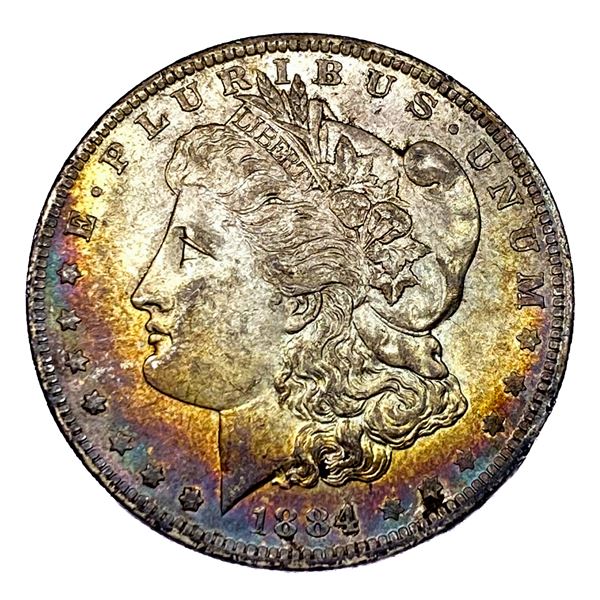 1884-O Morgan Silver Dollar Toned