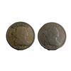 Image 1 : [2 Coins]1803/1807 Draped Bust Half Cent