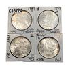 [4 Coins]1887-1900 Morgan Silver Dollar