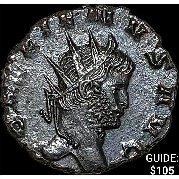 Roman Gallienus, 253-268 AD BI DBL Denarius CHOICE AU