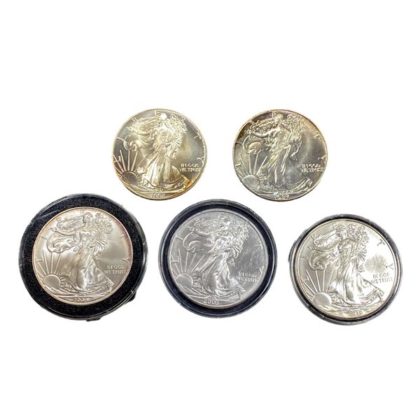 [5 Coins]1987-2010 Silver Eagle