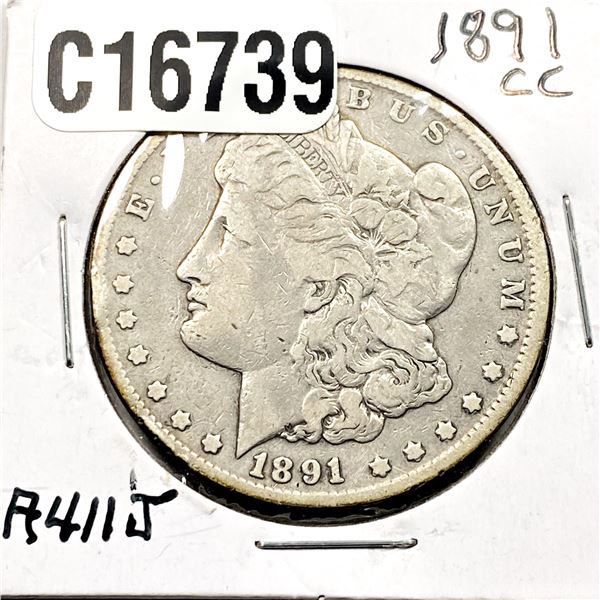 1891-CC Morgan Silver Dollar
