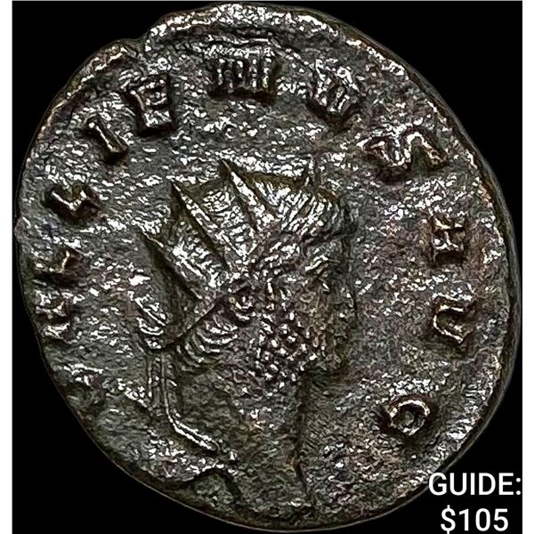 Roman Gallienus, 253-268 AD BI DBL Denarius CHOICE AU