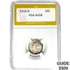 1918-D Mercury Silver Dime PGA AU58