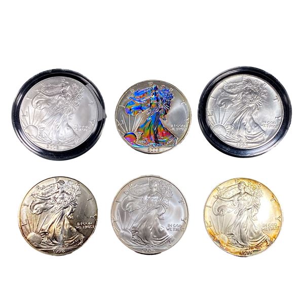 [6 Coins]1994-2006 Silver Eagle