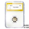 Image 1 : 1871 Seated Liberty Half Dime PGA MS65