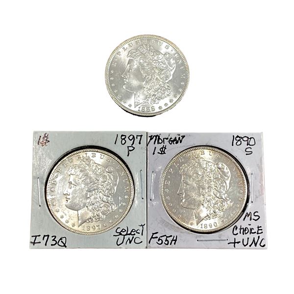 [3 Coins]1888-1897 Morgan Silver Dollar