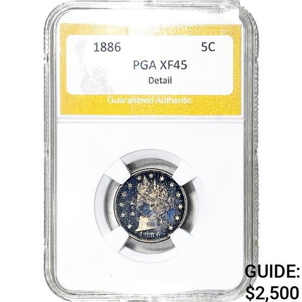 1886 Liberty Victory Nickel PGA XF45 Detail