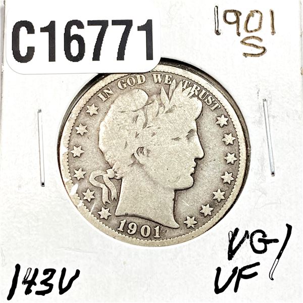 1901 Barber Half Dollar