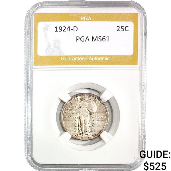 1924-D Standing Liberty Quarter PGA MS61