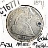 Image 1 : 1871 Silver Trade Dollar