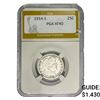 Image 1 : 1914-S Barber Quarter PGA XF40