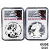 Image 1 : [2] 2012-S Silver Eagle NGC PF69 Reverse and Ultra Cameo
