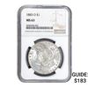 Image 1 : 1883- O Morgan Silver Dollar NGC MS63