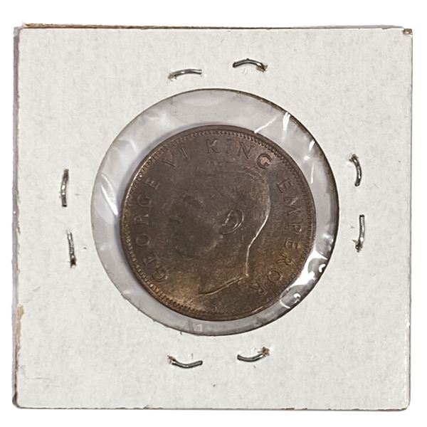 1941 New Zealand Bronze Half Penny