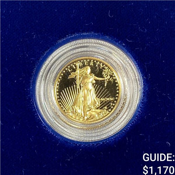 1990-P 1/10 oz Gold American Eagle $5 Proof