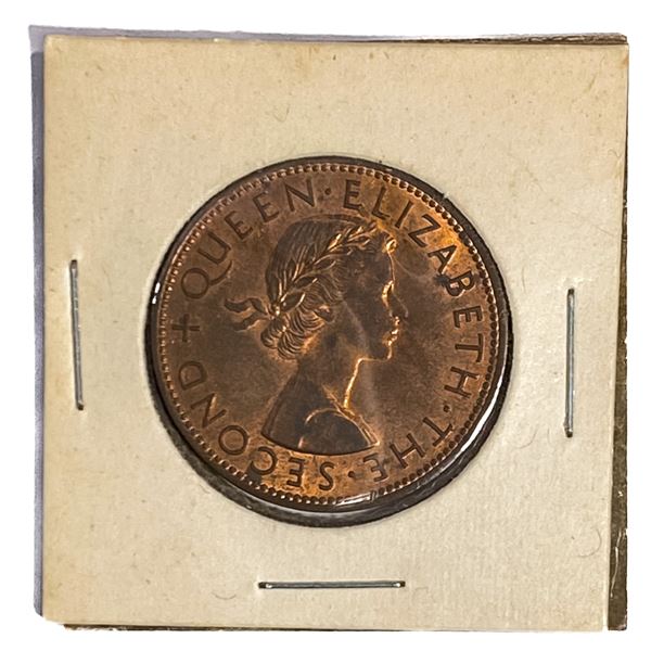 1961 New Zealand Elizabeth II Penny