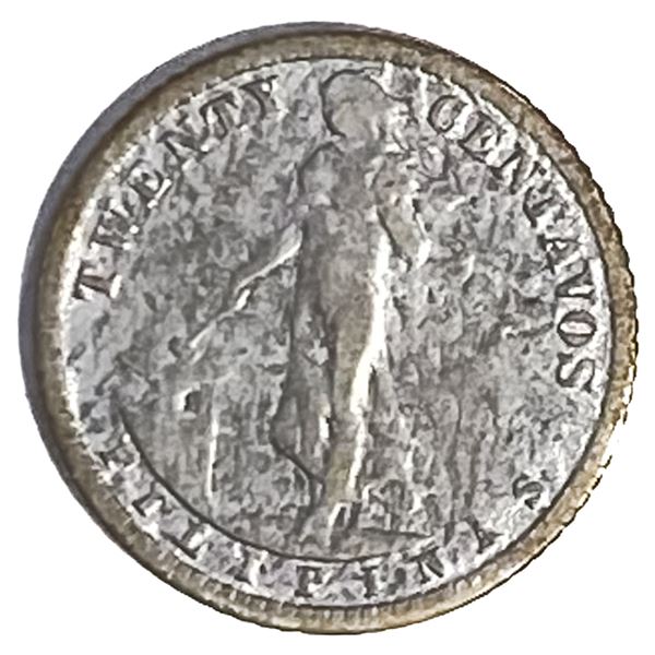 1916 Philippines 20 Centavos