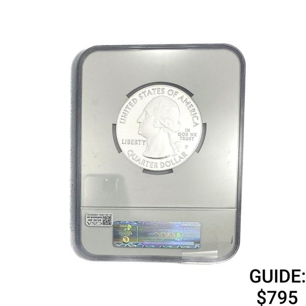 2014-P Shenandoah VA 5oz Silver 25c NGC SP70
