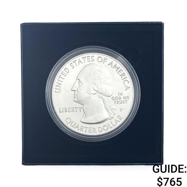 2013P Fort McHenry Nat. Monument MD 5oz Silver 25c