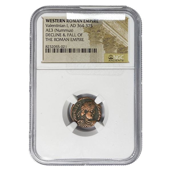 West Roman Valentinian I, AD 364-375 AE3 Nummus