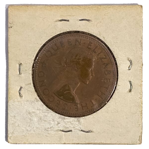1961 New Zealand Elizabeth II Penny