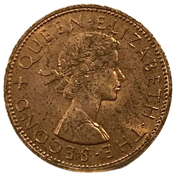 1916 New Zealand Elizabeth II Penny