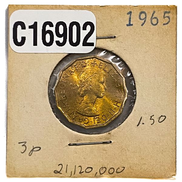 1965 Great Britain 3 Pence