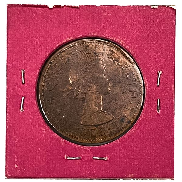 1963 New Zealand Elizabeth II Penny