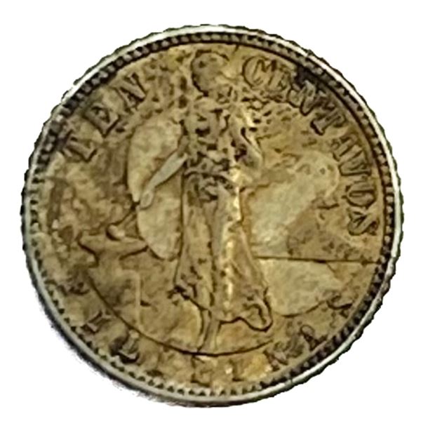 1944-D Philippines 10 Centavos