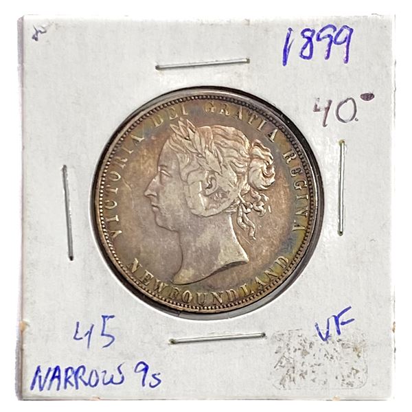 1899 Newfoundland 50 Cents Narrow 9s