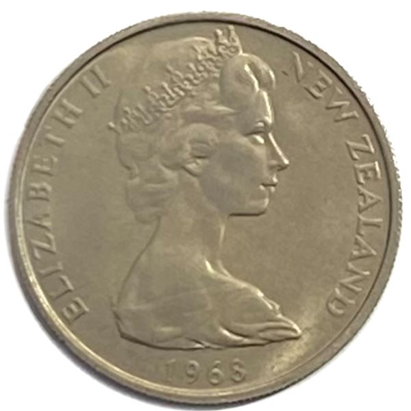1968 New Zealand 10 Cents