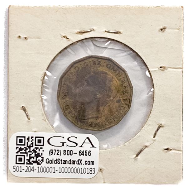 1944 Great Britain 3 Pence