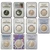 Image 1 : [11 Coins] 1989-2011 Mixed Silver Half Dollar Coins PCGS/NGC PF/MS69-70