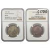 [2 Coins] 1923-1925 Morgan Silver Half Dollar NGC MS63