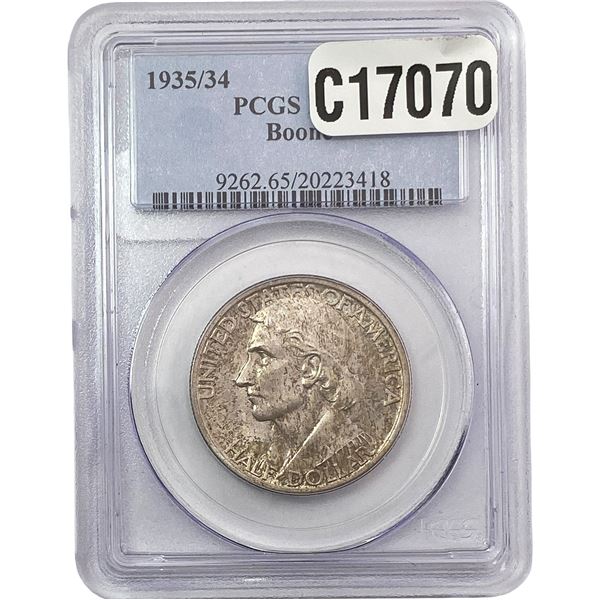 1935/34 Boone Half Dollar PCGS MS65