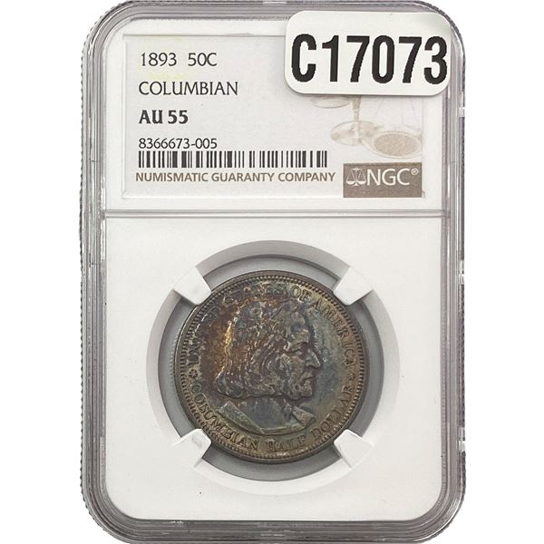 1893 Columbian Expo Half Dollar NGC AU55