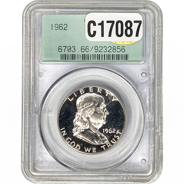1962 CAC Franklin Half Dollar PCGS PR66
