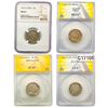 Image 1 : [4 Coins] 1913-1937 Buffalo Nickel ANACS/NGC VG/VF/MS8-62