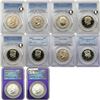 Image 1 : [10 Coins] 1982-2005 Kennedy Half Dollar PCGS/NGC SP/PR/MS66-69