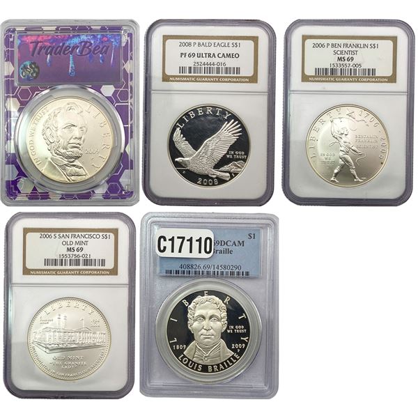 [5 Coins] 2006-009  PCGS/NGC PF/MS69