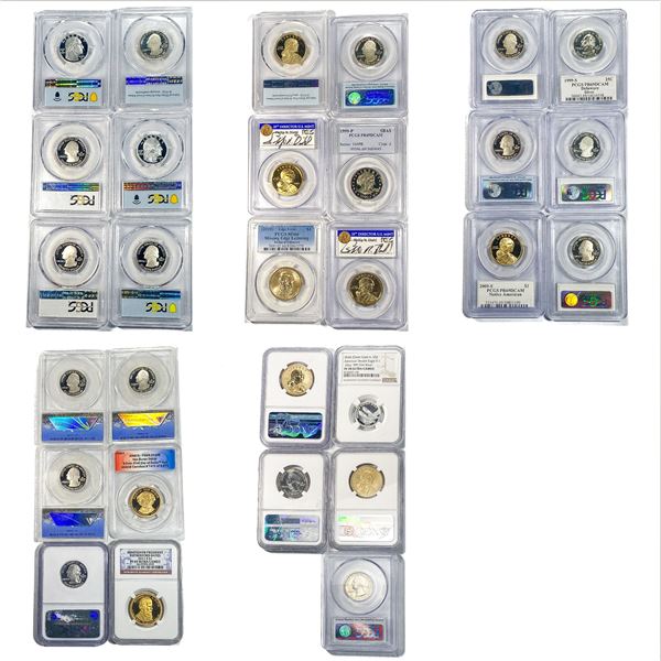 [29 Coins] 2002-2023 Various U.S. Coins ANACS/PCGS/NGC PR69-70