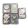 Image 2 : [5 Coins] 2000-2004 Silver Eagle PCGS/NGC PR/MS68-69