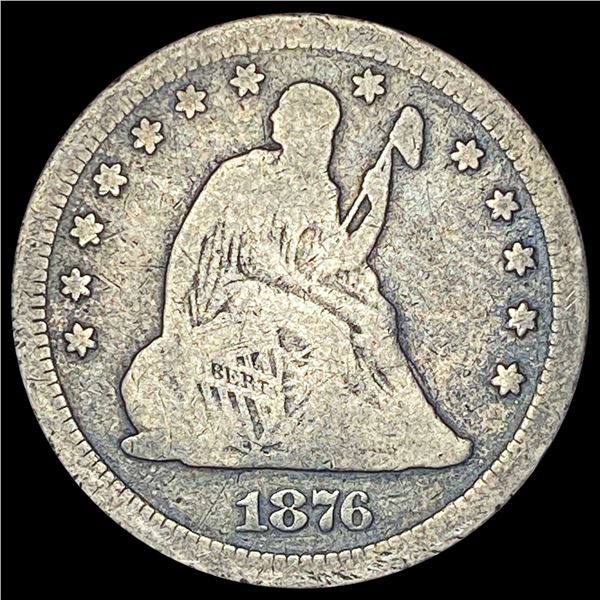 1876-CC Silver Quarter Dollar NICELY CIRCULATED